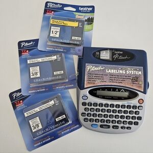 Brother | P-Touch PT-1750 Electronic Label Maker With Extra Labels & Batteries